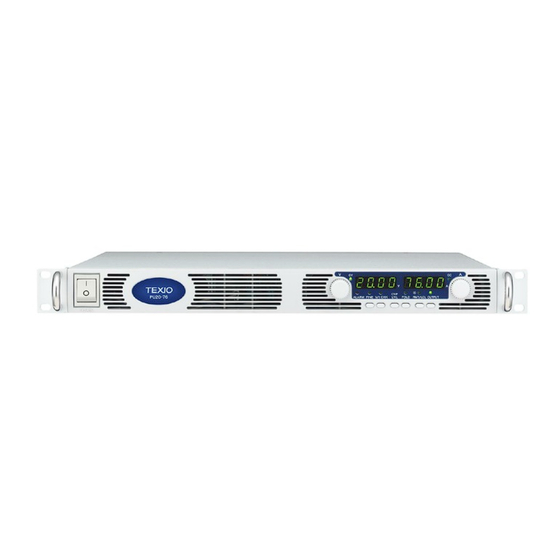 TEXIO PU6-200 Instruction Manual