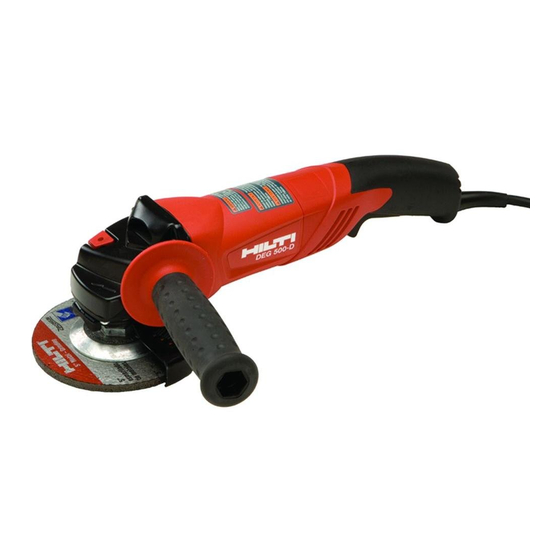 Hilti DEG 500-D Operating Instructions Manual