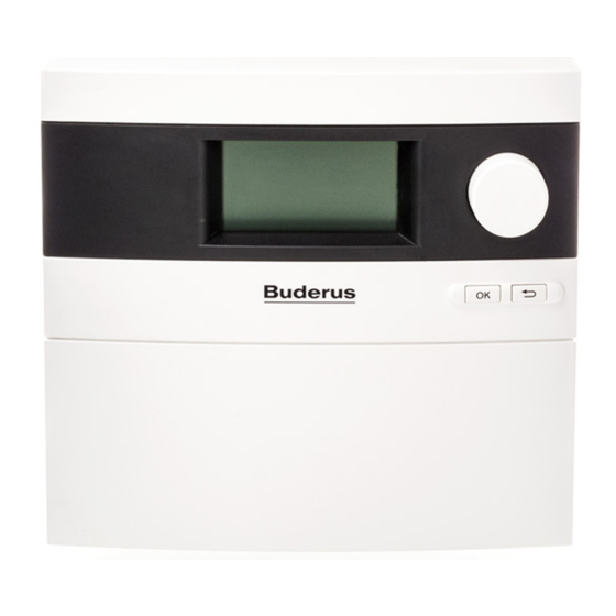 Buderus Logamatic SC40 Operating Instructions Manual