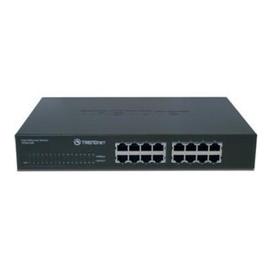 TRENDnet TE100-S16R Quick Installation Manual