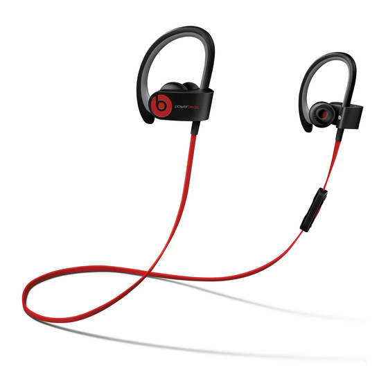 Beats PowerBeats 2 Quick Start Manual