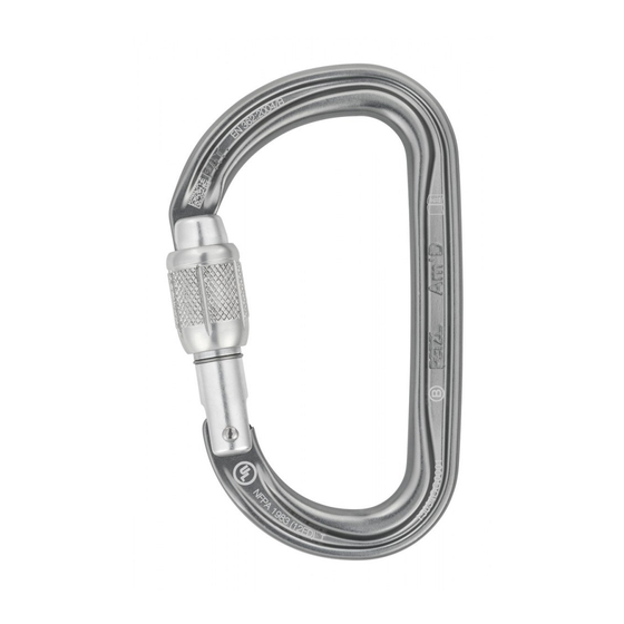 Petzl William Series Technical Notice
