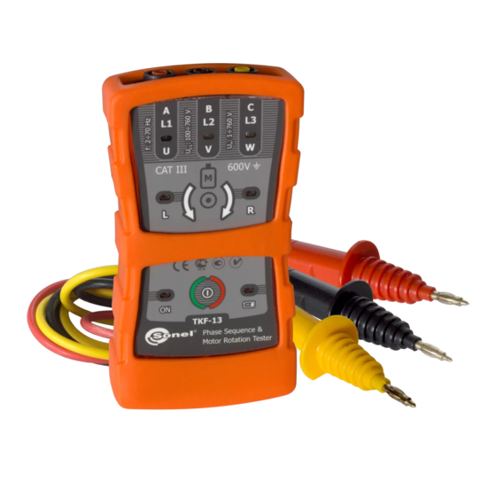 Sonel TKF-13 User Manual