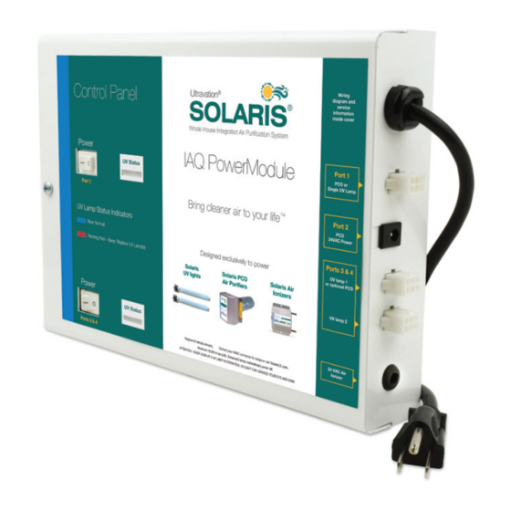 Ultravation Solaris SLX-PowerPro-3-120 Installation And Owner's Manual
