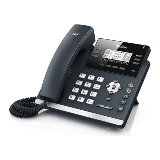 Intermedia Yealink T42G Quick Start Manual