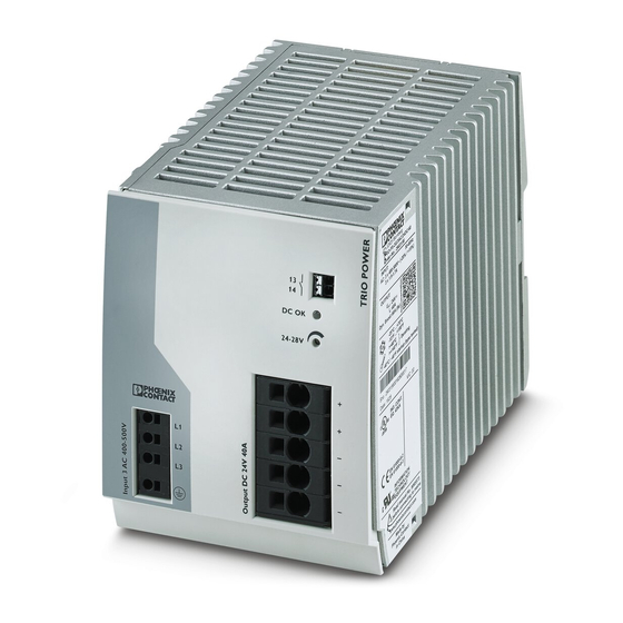 Phoenix Contact TRIO-PS-2G/3AC/24DC/40 Datasheet