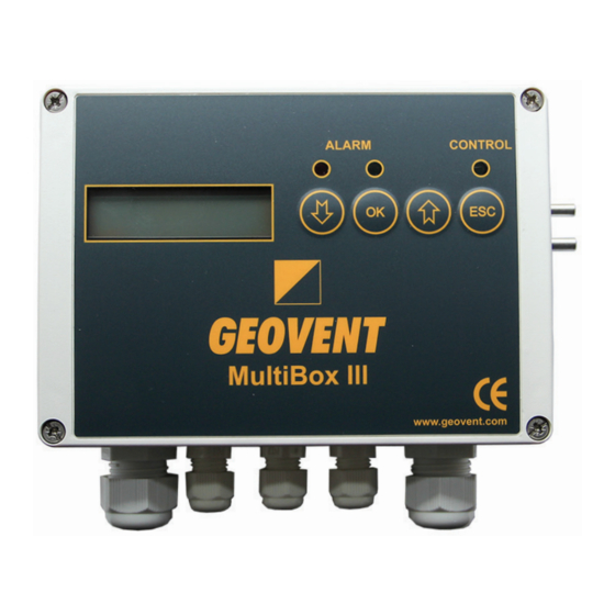 Geovent MULTIBOX III Instruction Manual