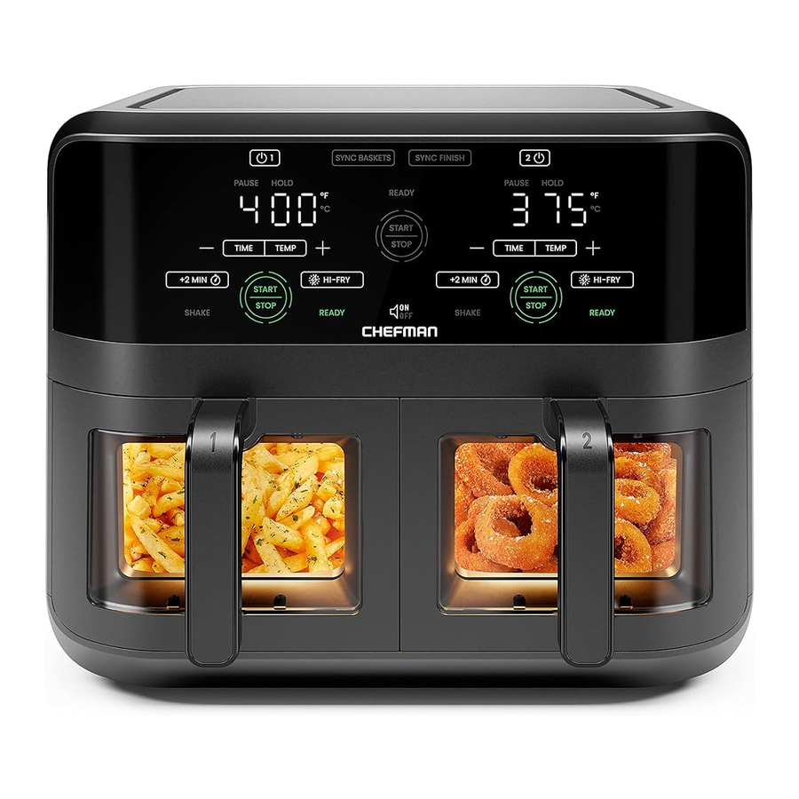 Chefman TurboFry Touch RJ38-SQPF-3TDB-2W-EU - Air Fryer Manual | ManualsLib