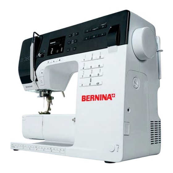 Bernina 3 Series 330 Quick Manual