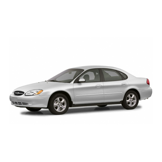 Ford Tauru 2003 User Manual