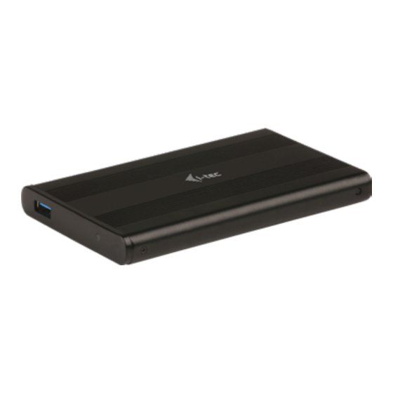 i-tec MYSAFE USB 3.0 ALUBASIC  MYSAFEU312 User Manual