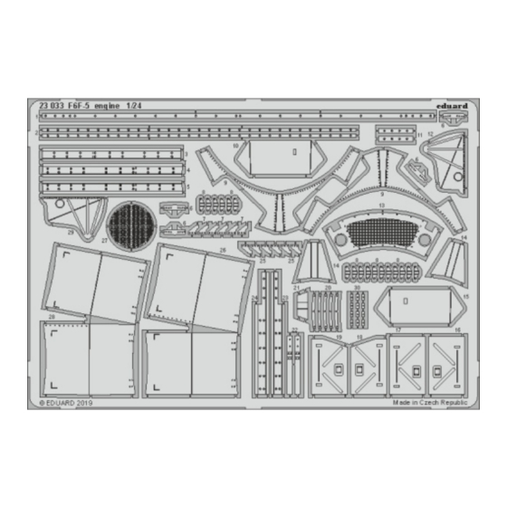 Eduard F6F-5 engine Assembly Instructions