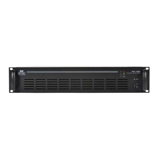 Metro Audio Systems PA-120 Manual