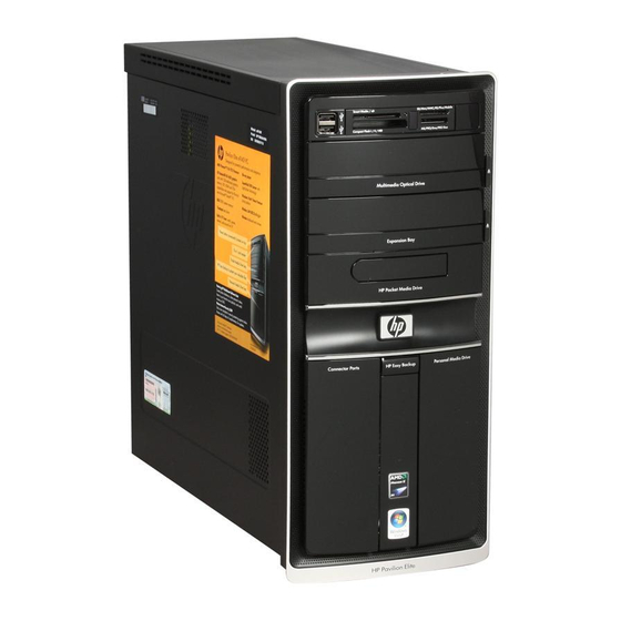 HP Pavilion Elite E-100 - Desktop PC Quick Start