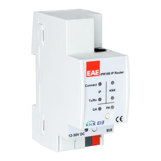 User Manuals: EAE 48015 KNX IP Router