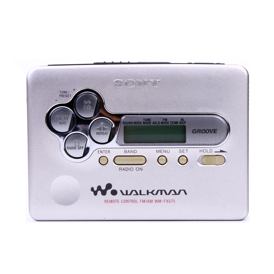 SONY WALKMAN WM-FX675 - Radio Cassette Player Manual