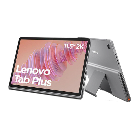 Lenovo Tab Plus TB351FU Quick Start Manual