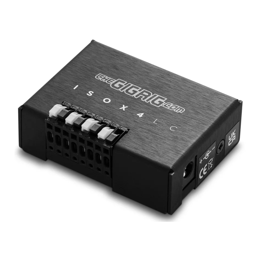 GigRig ISOX4 Manual