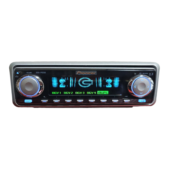 Pioneer DEH-P9350 Service Manual