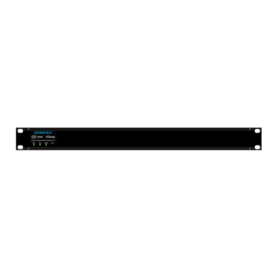 Sonifex Dante AVN-AIO4 Handbook