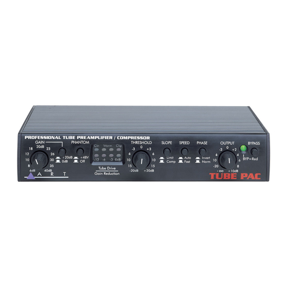Art Tube PAC Specifications