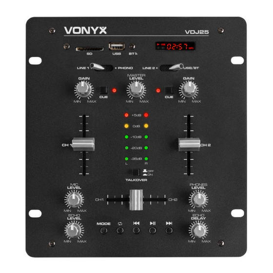 Vonyx VDJ25 Instruction Manual