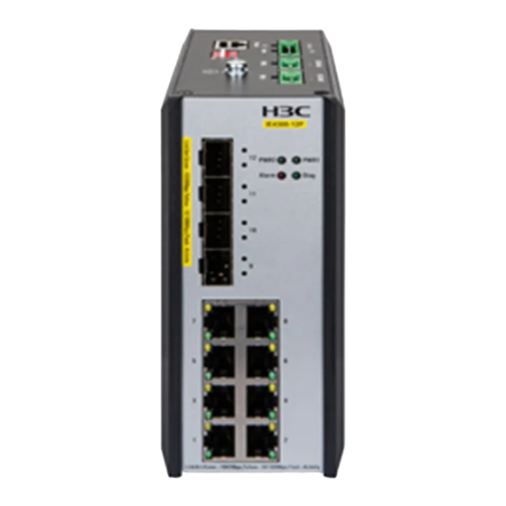 New H3C Technologies IE4300-12P-AC Switch Manuals