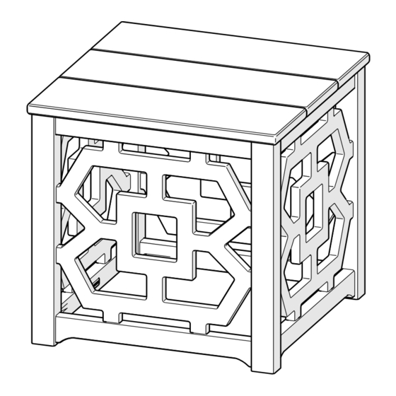 Polywood Chinoiserie CT4P191 Assembly Instructions