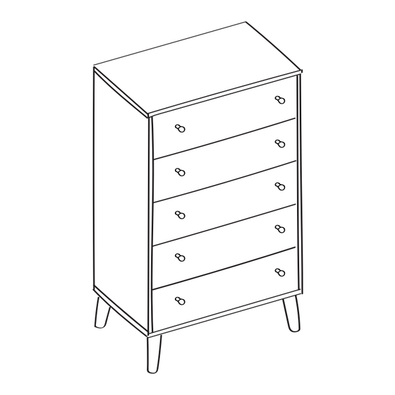 Ashley Signature Five drawer chest Assembly Instructions Manual