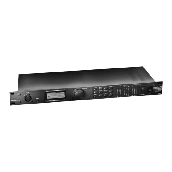 dbx DriveRack PA User Manual