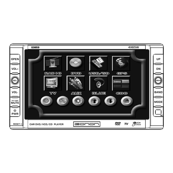 Eonon E0859 Instructions Manual