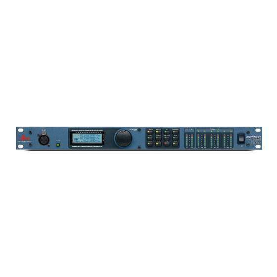 dbx DriveRack PA Specifications