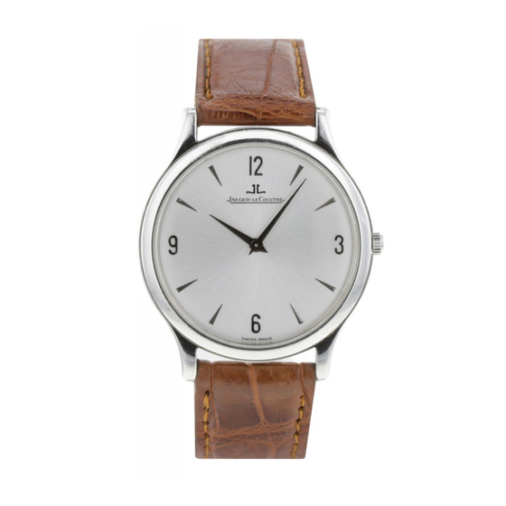 Jaeger-leCoultre Master Ultra Thin User Manual