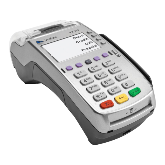 VeriFone VX 520 Series Quick Reference Manual