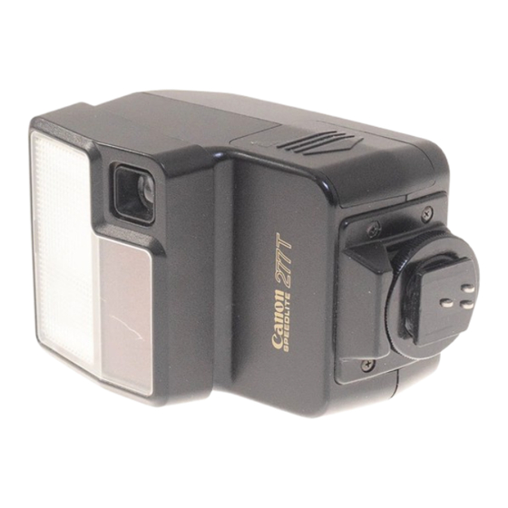 Canon Speedlite 277T Manual