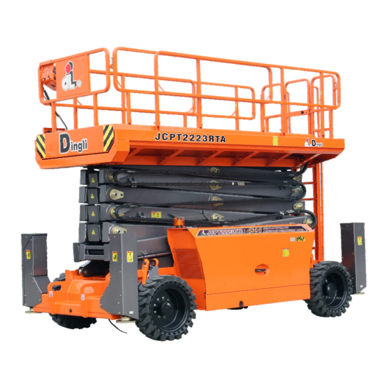 DINGLI JCPT2223RTA Operators Manual With Maintenance Information