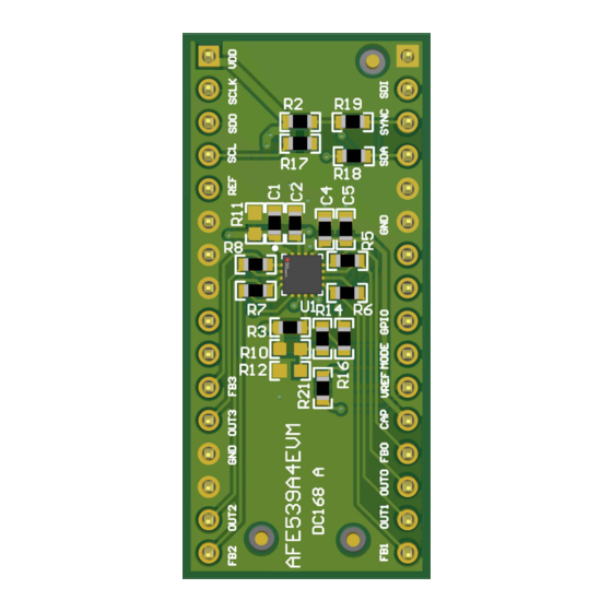 Texas Instruments AFE539A4EVM User Manual