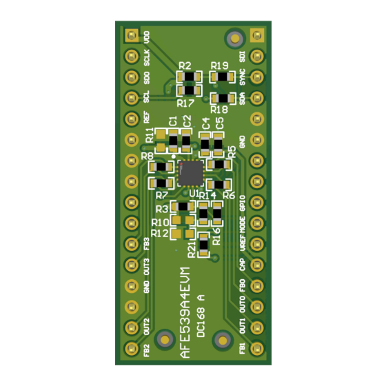Texas Instruments AFE539A4EVM Manuals