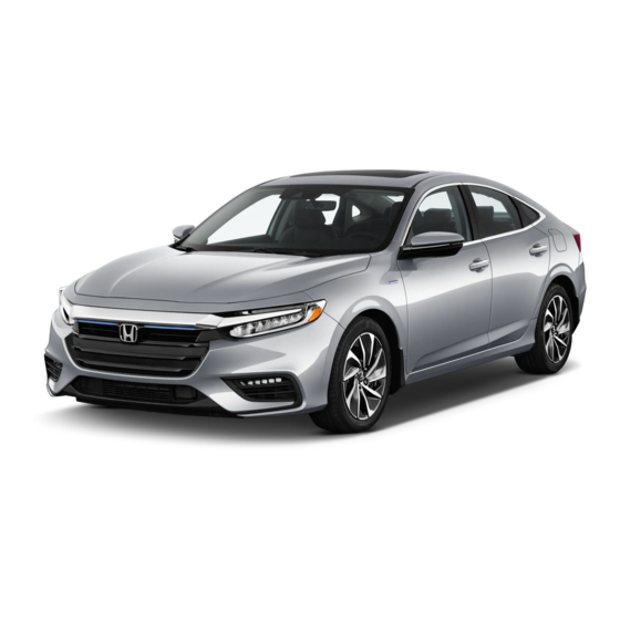 Honda INSIGHT 2020 Owner's Manual