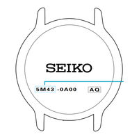 Seiko 5M43 Instructions Manual