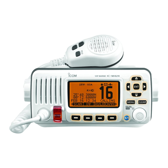 Icom ic-m423 Instruction Manual