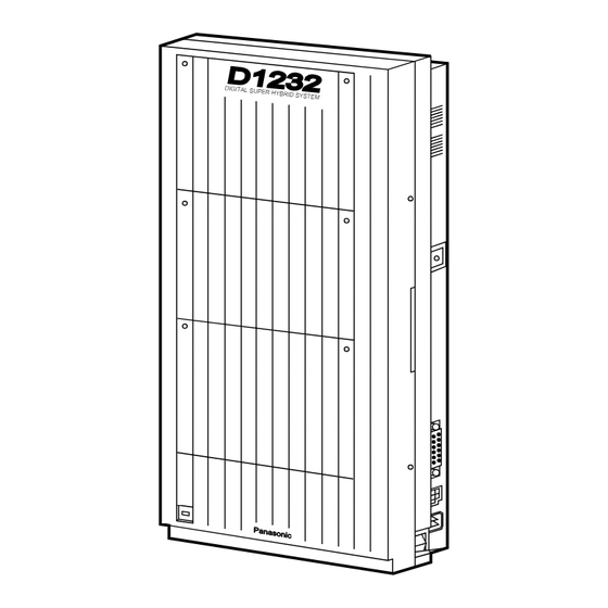 Panasonic KX-TD1232E Installation Manual