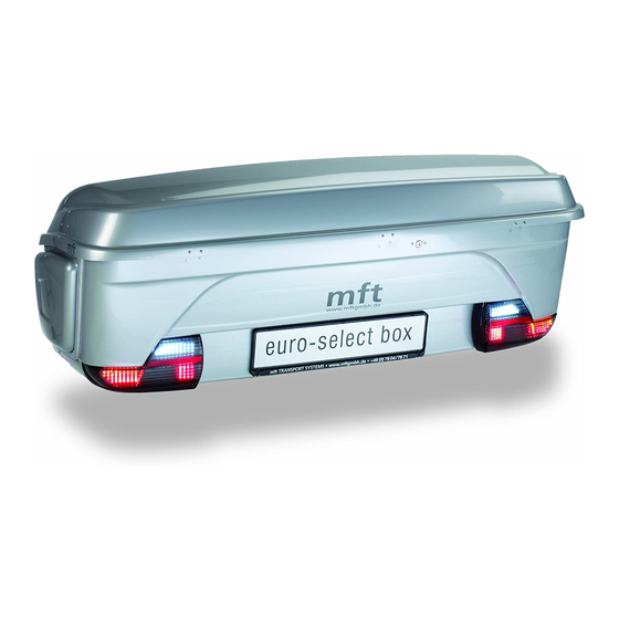 mft 1500 Euro-Select Box Manual