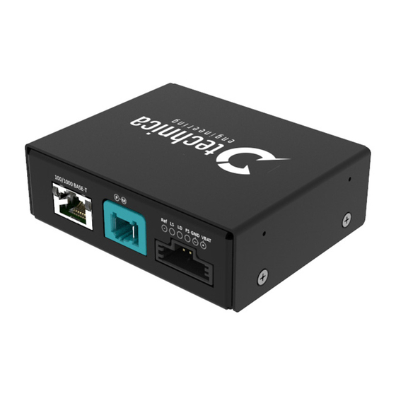Technica Engineering 100/1000BASE-T1 MEDIACONVERTER MATEnet User Manual