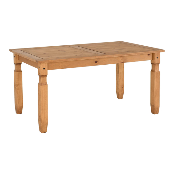 Seconique CORONA 5' TABLE Assembly Instructions Manual