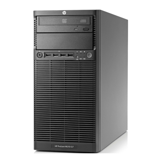 HP ProLiant ML110 Installation Sheet