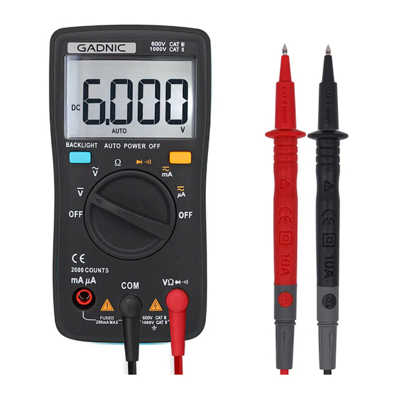 Gadnic MT-980 Quick Start Manual