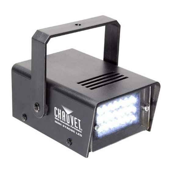 Chauvet Mini Strobe Led User Manual