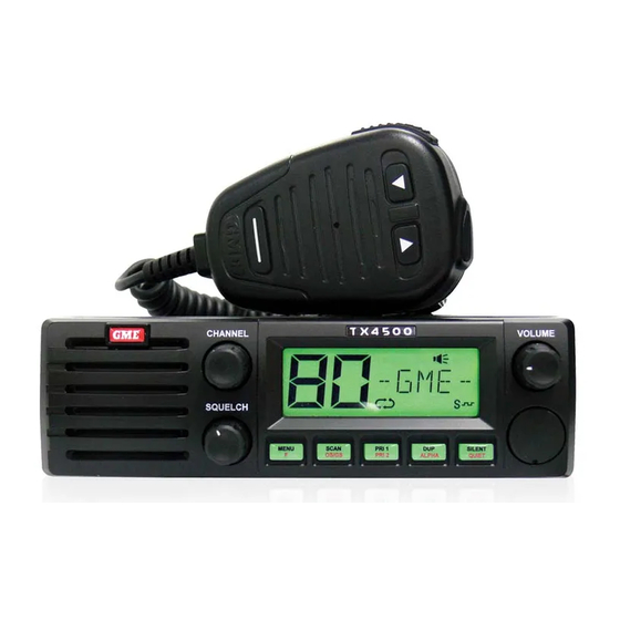 GME TX4500S Instruction Manual
