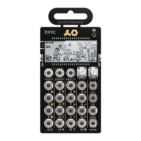 teenage engineering PO-32 tonic Manual